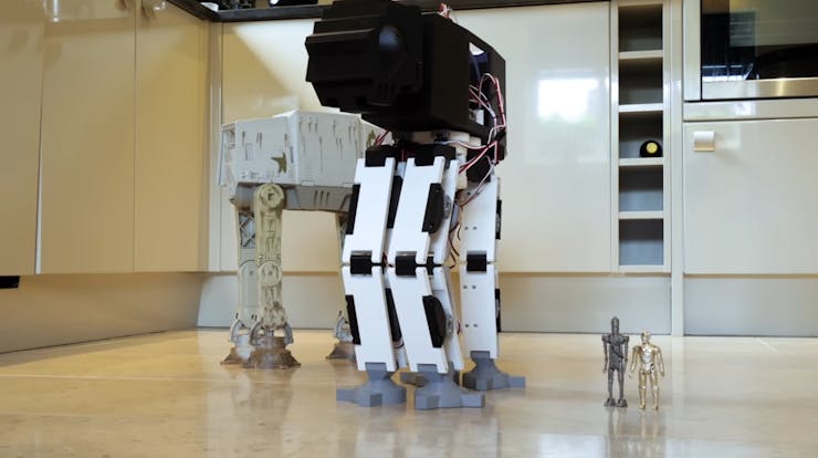 Boring AT AT Toy Becomes Impressive Robot Hackster.io