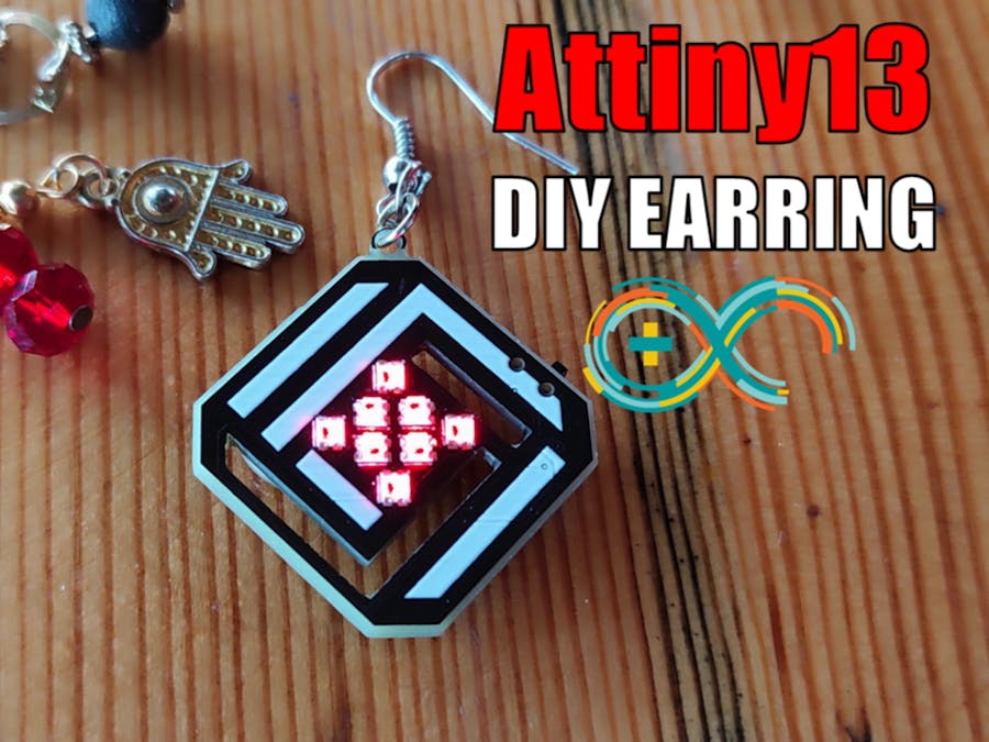 ATtiny13 DIY Electronics Earrings