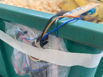 Starting the monitoring of a home composter