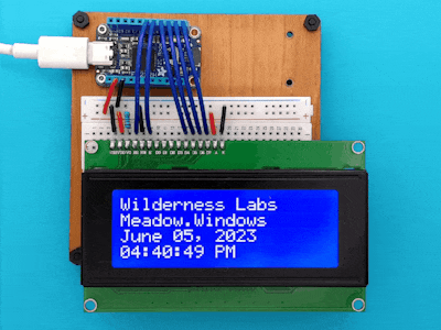 Control an LCD Display with your PC using Meadow.Windows
