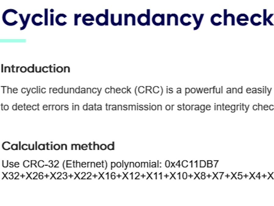 APM32F407 compiled with IAR adding CRC values
