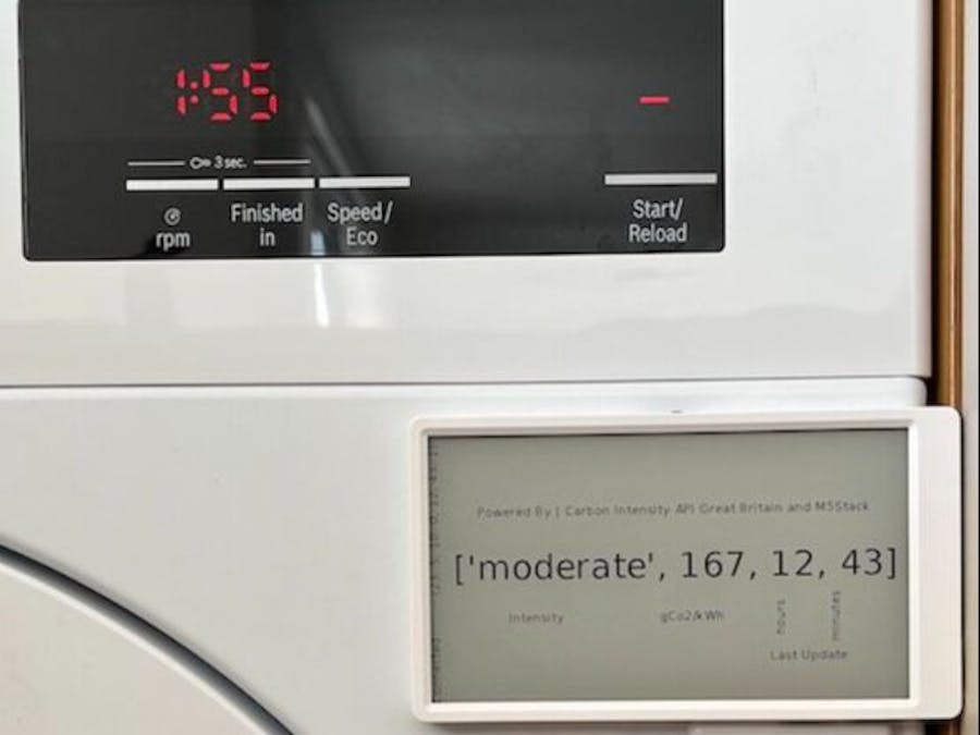 M5Paper eInk Carbon Intensity Monitor