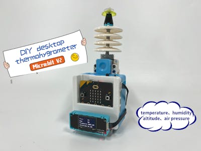 A DIY desktop thermohygrometer
