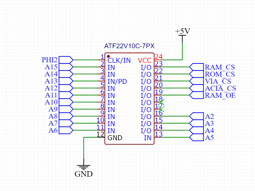 Address decoding for 6502 using a PLD - Hackster.io