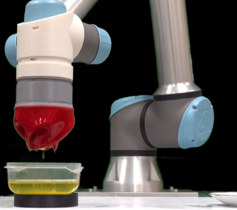 This robotic gripper is incredibly gentle and impressively strong