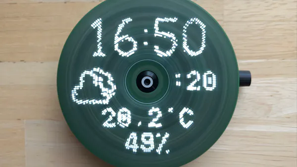 Light-Up Spinning Clock - Hackster.io