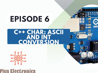 Arduino C/C++ Char datatype: ASCII to int conversion
