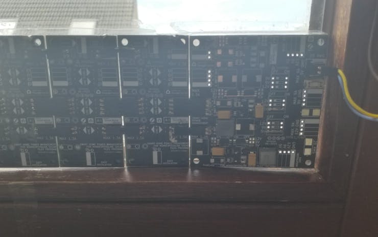 Close up of the Solar Power Management hardware Module