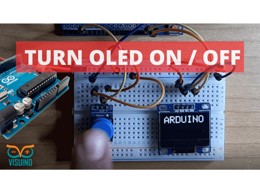Turn OLED DIsplay on and Off With a Push Button Using Arduin