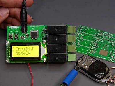 DIY 433MHz 4-Channels Wireless Switcher Circuit (Arduino)