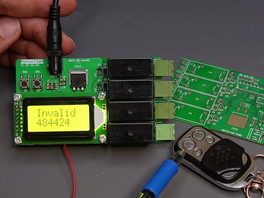 DIY 433MHz 4-Channels Wireless Switcher Circuit (Arduino)