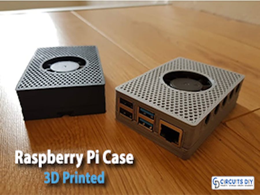 3D Printed Raspberry Pi 4 case with 40mm fan