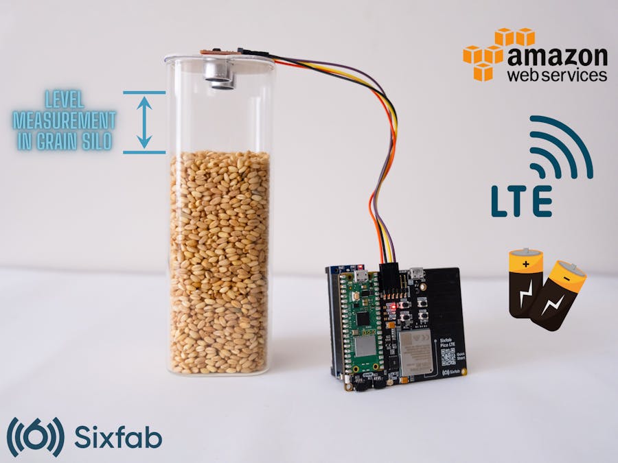 Battery-Powered Silo & Level Measurer: Pico LTE and AWS IoT