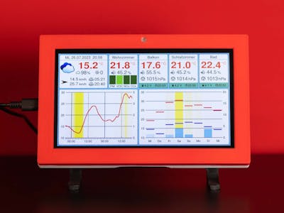 ESP32 Weather Station with Forecast, Sensors and Air Quality