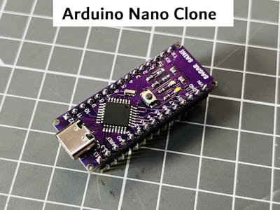 I made an ARDUINO NANO Clone Board