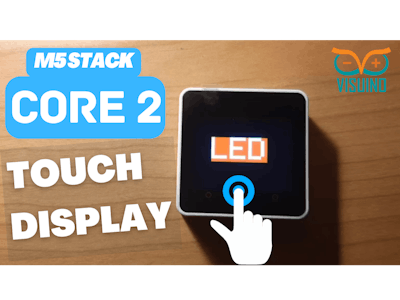 How to Use Core2 Touch Screen ESP32 - M5Stack & Visuino