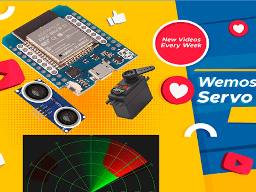 How to Make a Radar with WeMos D1 Mini ESP32 and Ultrasonic