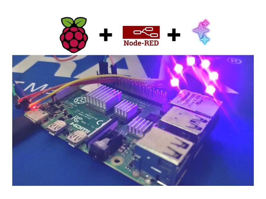 Node Red Controlled Neo Pixel on Raspberry Pi 4