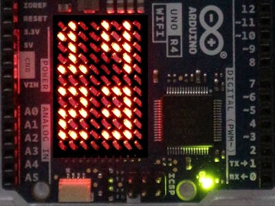 R4-Wifi: Show the Time on the LED Matrix