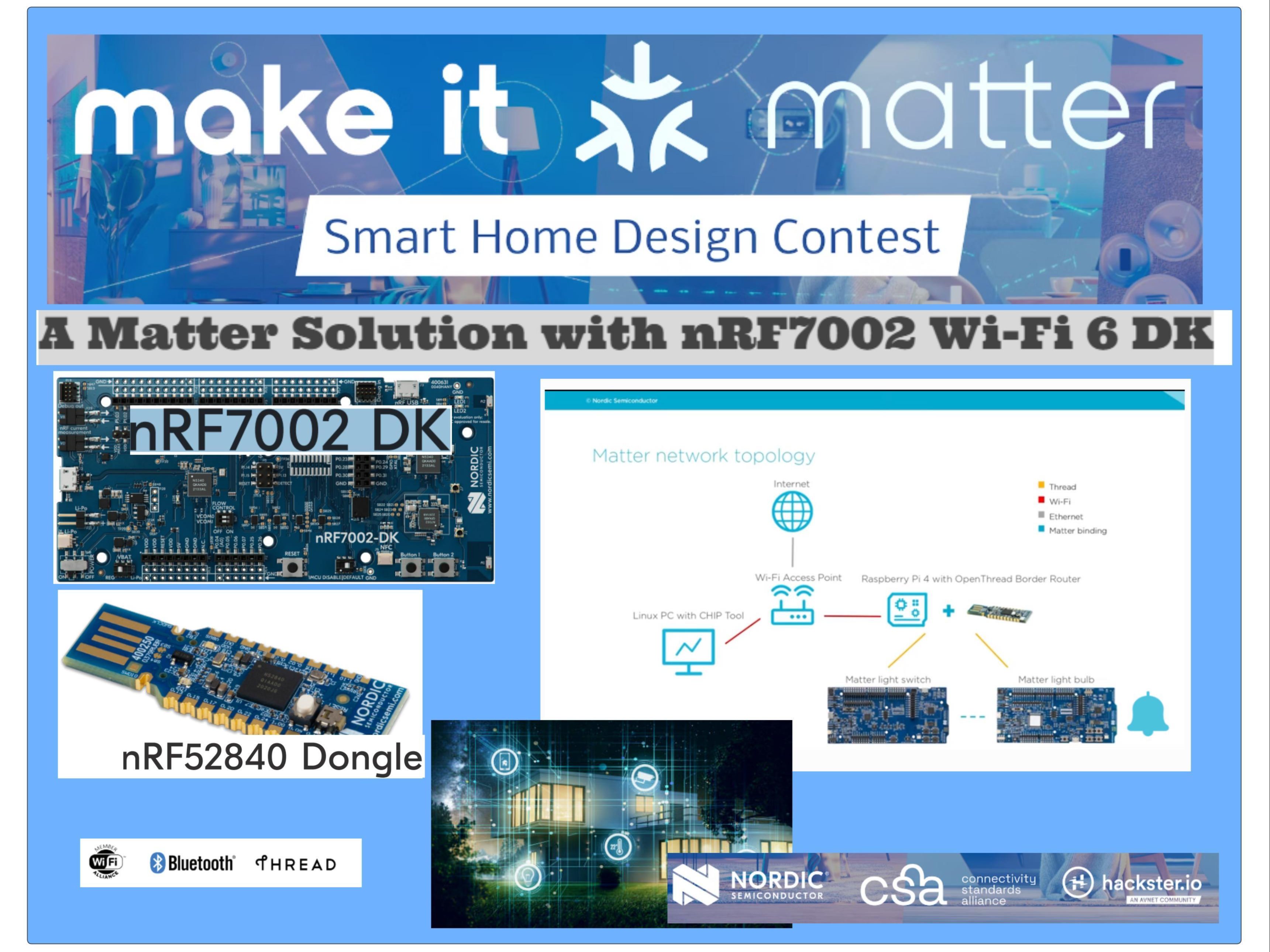 A Matter Solution with nRF7002 Wi-Fi 6 DK - Hackster.io
