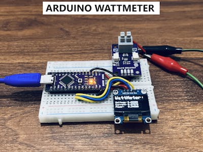 INA219 & Arduino based Wattmeter