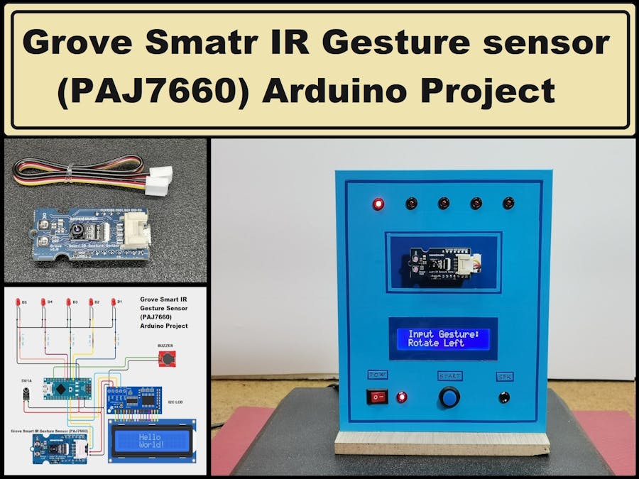Grove Smart IR Gesture Sensor (PAJ7660) Arduino Project