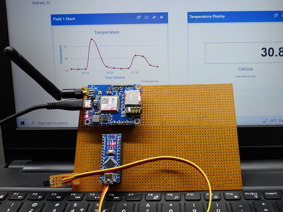 Arduino to ThingSpeak via GPRS(SIM800): No Wi-Fi