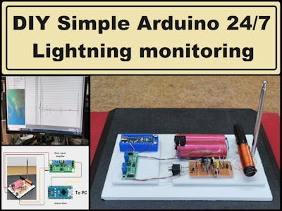 DIY simple Arduino 24/7 Lightning monitoring system