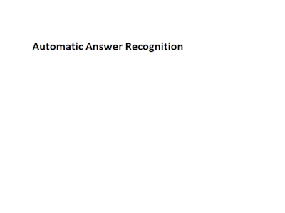 Build automatic answer recognition