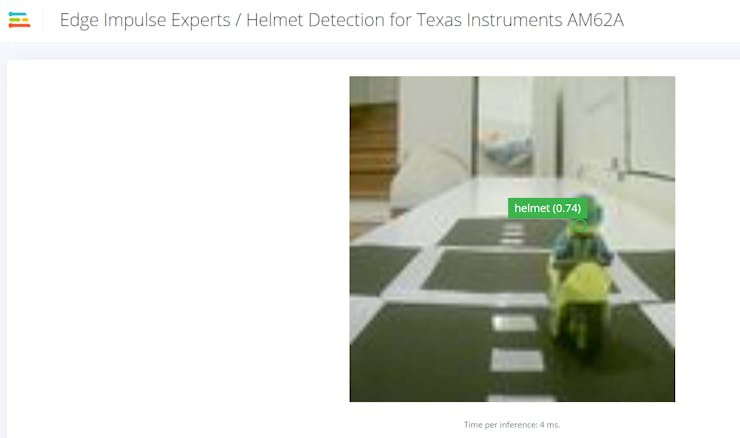74% helmet detection in 4ms