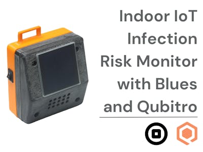 Indoor IoT Infection Risk Monitor with Blues and Qubitro
