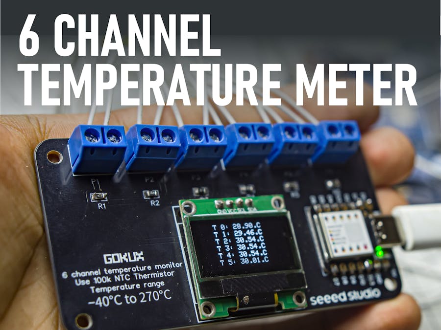 6 Channel Temperature Meter