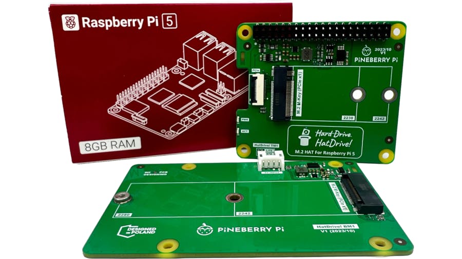 An M.2 PCIe HAT for Raspberry Pi 5