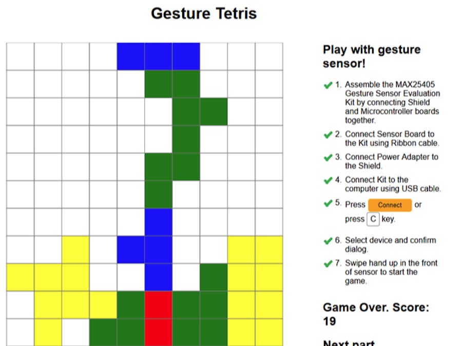 Gesture Tetris