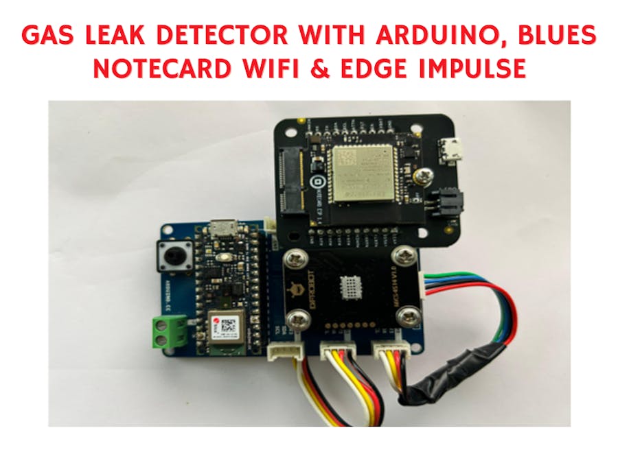 Gas Leak Detector with Arduino, Blues & Edge Impulse