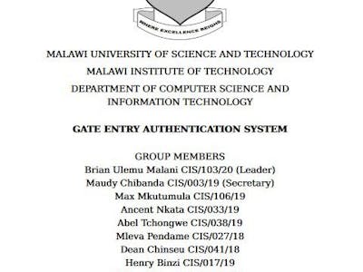 Gate Entry Authentication System