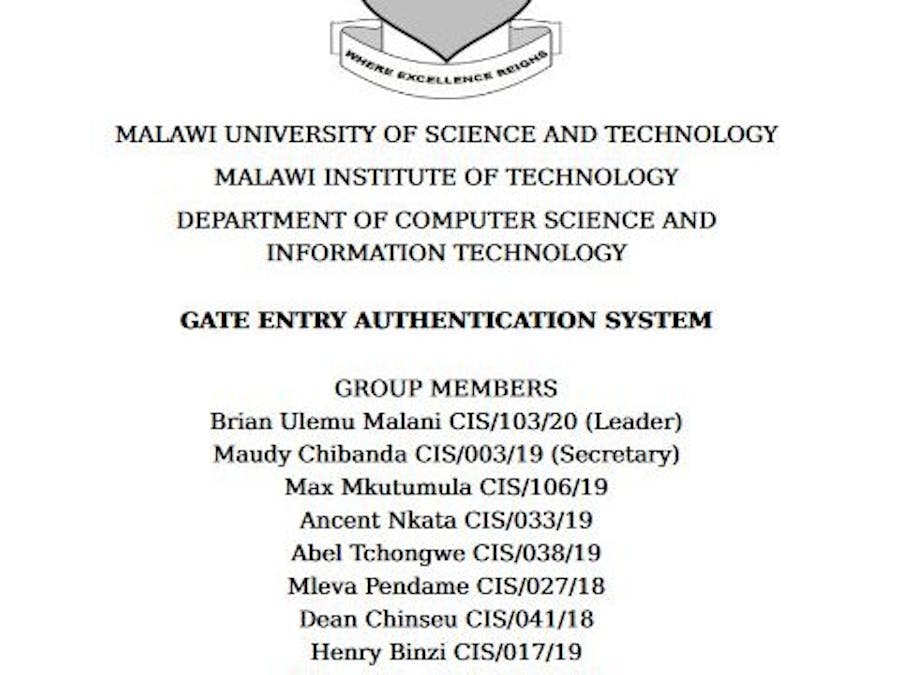 Gate Entry Authentication System
