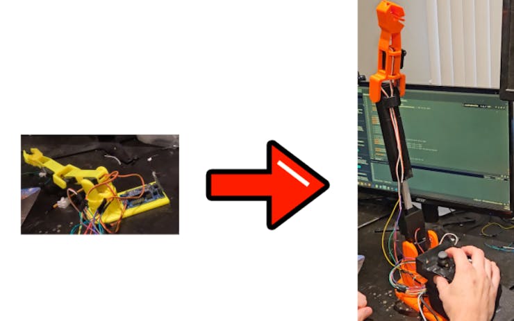 Upgrading the arm in size, strength, and adding a ton of additional functionality