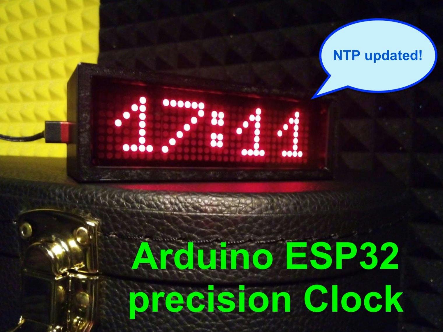 Arduino ESP32 precision Clock