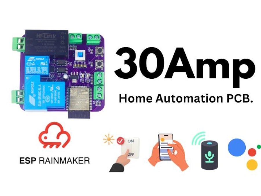 30Amp Home-Automation PCB for heavy Load Appliances