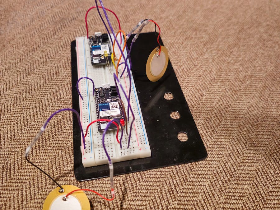 Piezoelectric Sensor LED Light