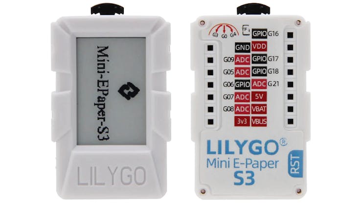Lilyページ LILYGO Updates Its Mini E-Paper Core Development Board with