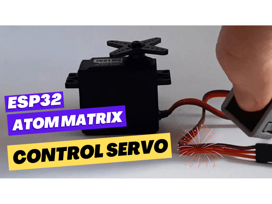Control Servo Motor Using ATOM Matrix ESP32 & Visuino