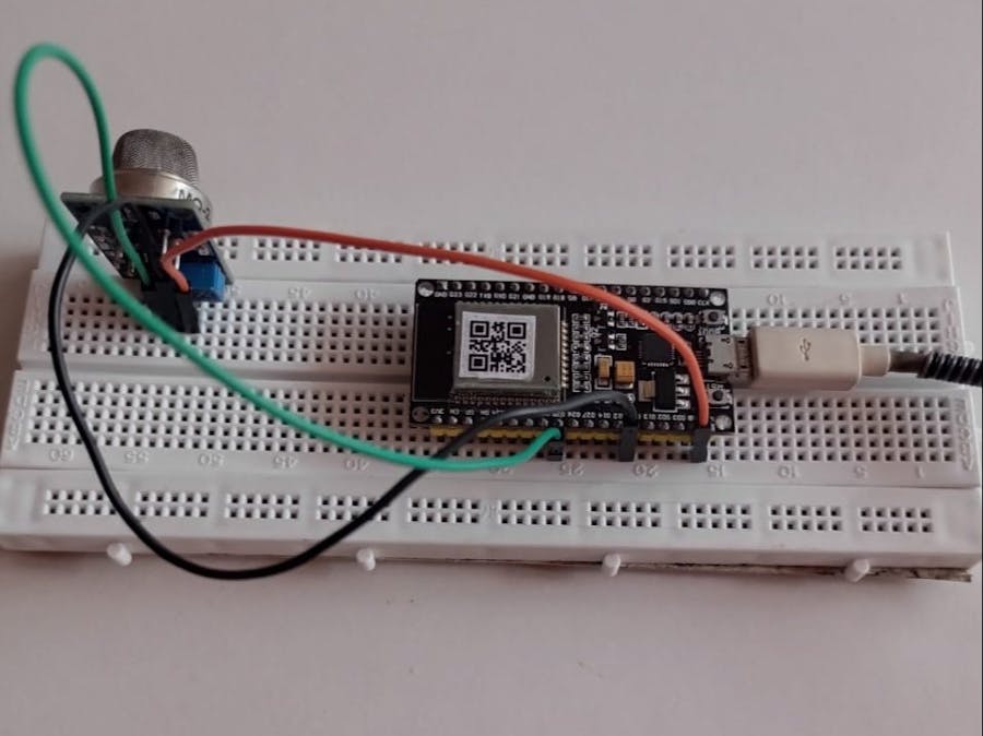 Prototype Smoke detector ESP32 connection Firebase