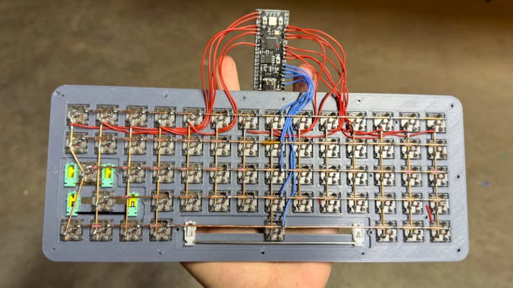 Joe Scotto's Latest Eye-Catching Hand-Wired Keyboard Is an RP2040