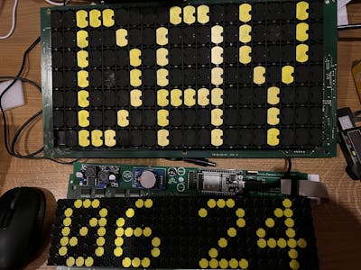 Flip Dot Clock Displays