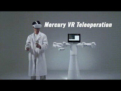 Mercury Humanoid Robot VR(Visual Reality) Manipulation