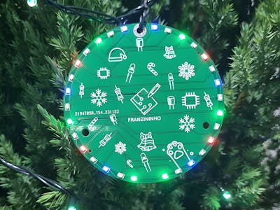Christmas ornament based on CH32V003 (RISCV MCU)