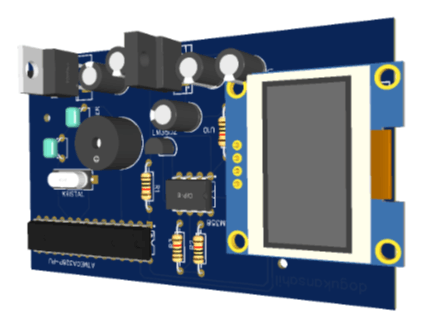 LM35 Temp Monitor with ATmega328 & OLED