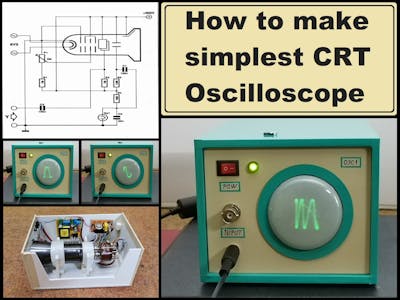 DIY simplest small CRT Oscilloscope